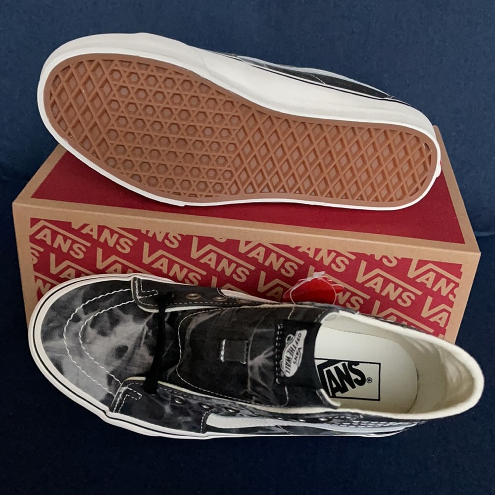 Vans Sk8-Hi Tapered Denim Destroy MENS - Picture 6 of 16